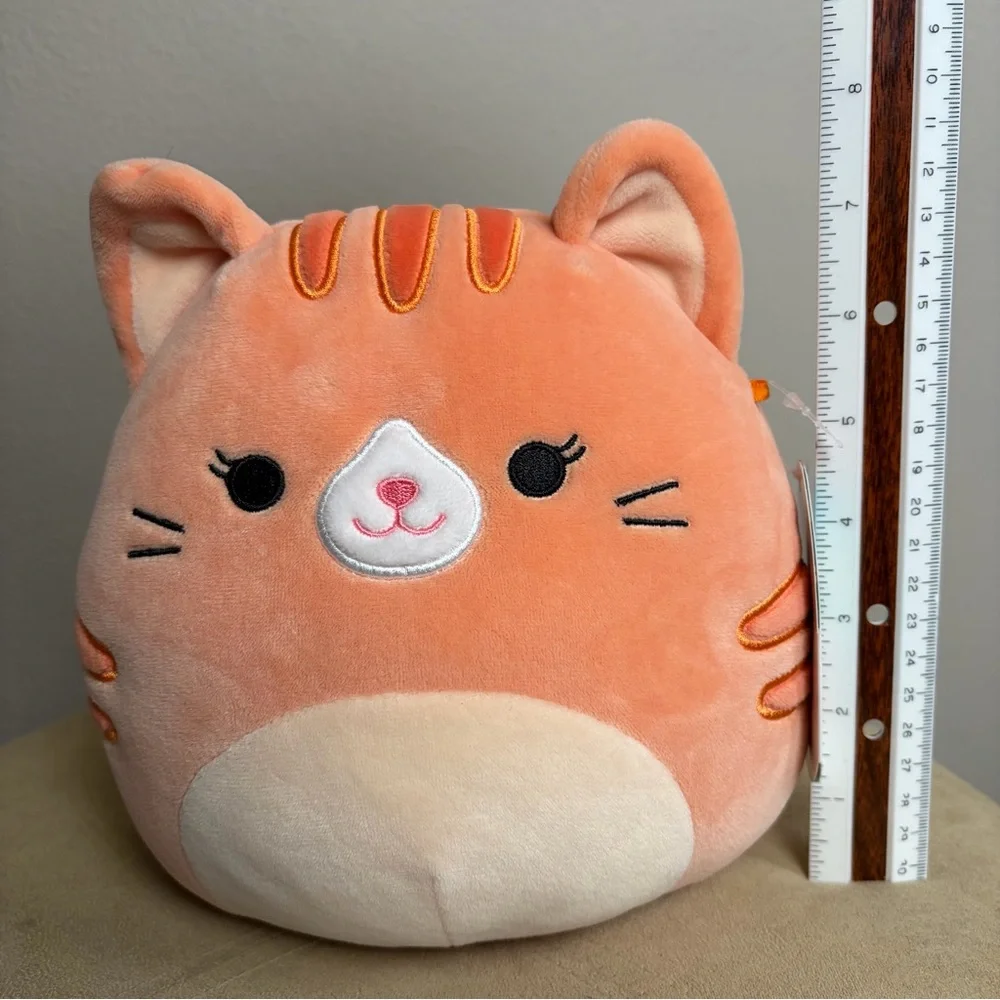 Squishmallow Gigi Orange Tabby Cat 7.5